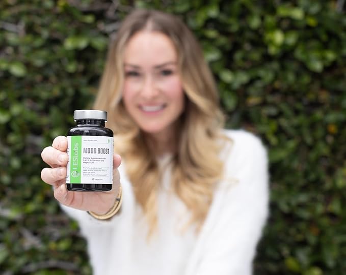 LES Labs Mood Boost – Stress Relief, Mood Support, Deep Relaxation & Better Sleep – 5-HTP, Ashwagandha, Rhodiola Rosea, Magnesium, L-Theanine & GABA – Non-GMO Supplement – 60 Capsules