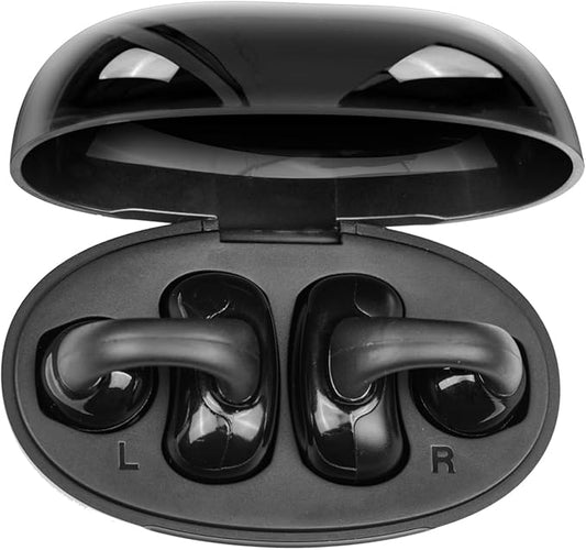 Ear Clip Wireless Earbuds Open Ear Headphones Bluetooth with Touch Control AI Noise Cancelling 30Hrs Playtime IPX4 Waterproof Lightweight Comfort Unisex for Sports Running & Workouts