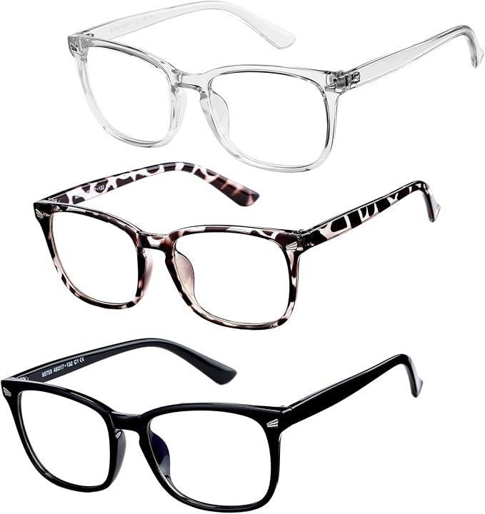 Hycredi Kids Blue Light Blocking Glasses，Anti Eyestrain & UV Protection, Computer Gaming TV Phone Glasses for Boys Girls