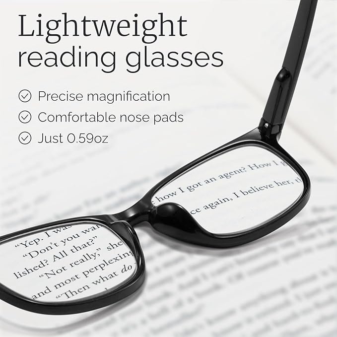 CCVOO Reading Glasses for Women/Men, Eyeglasses, Blue Light Readers for Women/Men, Computer Eye Glasses, Cheaters