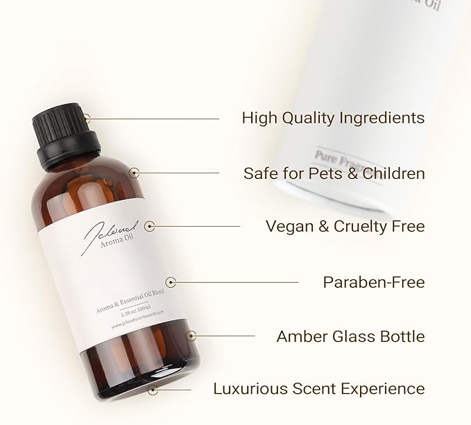 JCLOUD Sparkle Hotel Diffuser Oil, Luxury Diffuser Oils Scents for Home, Natural Essential Oils for Cold-Air & Ultrasonic Diffuser Aromatherapy, Long Lasting Home Fragrance – 3.38 Fl Oz, 100mL