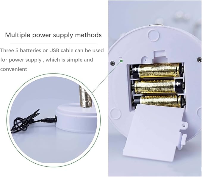 MYSNKU DIY Led Desk Tree Lamp, Desk Table Decor 36 Pearl LED Lights for Home,Bedroom, Indoor,Wedding Party,Decoration Touch Switch Battery Powered or USB Adapter (Art Deco)