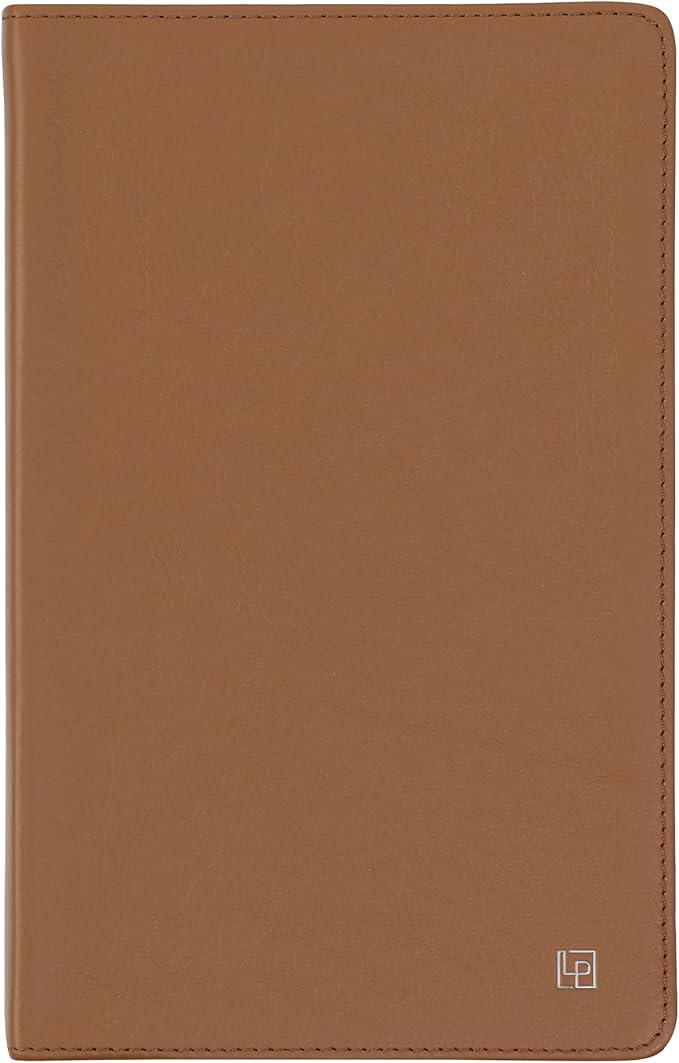 Classic Leather Notebook Writing Journal, Softcover, Narrow Ruled, Table of Contents and Numbered Pages