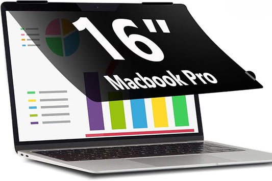 Privacy Screen Filter for MacBook Pro 16 Inch (2021-2024, M1, M2, M3, M4, Pro, Max) | Flip Over Laptop Privacy Shield | Anti-Glare | Eye Protection| Aniti Spy | Blue Light Reduced Protector