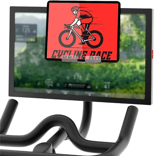 Tablet Holder Compatible with Peloton Bike & Plus & Tread & Row, Holder for iPad, Tablet Stand Compatible with Myx Fitness Bike, Mount for Kindle and eReader, Accessories for Home Gym