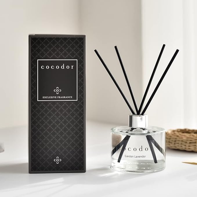 Cocod'or Signature Reed Diffuser / Garden Lavender / 6.7oz(200ml) / 2 Pack/Reed Diffuser, Reed Diffuser Set, Oil Diffuser & Reed Diffuser Sticks, Home Decor & Office Decor, Fragrance and Gifts