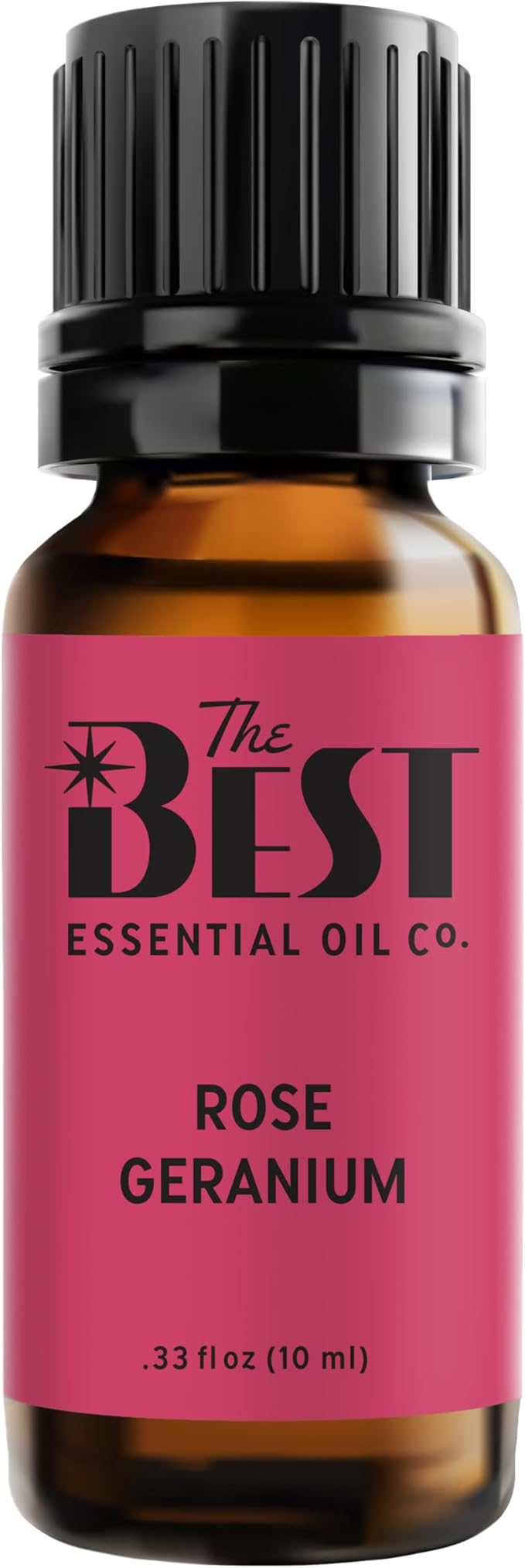 The Best Rose Geranium Essential Oil- Premium Grade- 100% Pure & Natural for Aromatherapy, Diffuser, Spa, Massage, Air Freshener- 10 ml (.33 fl oz)