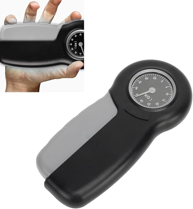 Hand Strengthener Grip Tester, Lightweight Portable ABS Hand Dynamometer for Measuring Grip Strength for Finger Trainer Wrist Strengthening Device Home Exercise