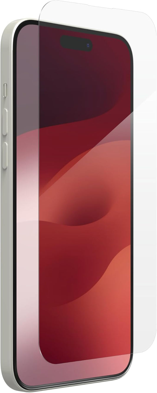 ZAGG Glass Elite Anti-Glare iPhone 15 Plus Screen Protector - 5X Stronger with Reinforced Edges, Scratch & Smudge-Resistant Surface, Matte Finish, InvisibleShield, Easy to Install