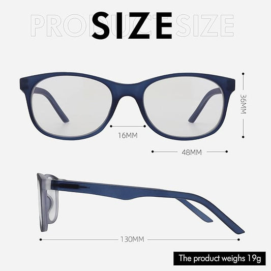 ZENOTTIC Kids Blue Light Blocking Glasses Anti Glare Lens Lightweight Frame Computer Eyeglasses for Boys and Girls