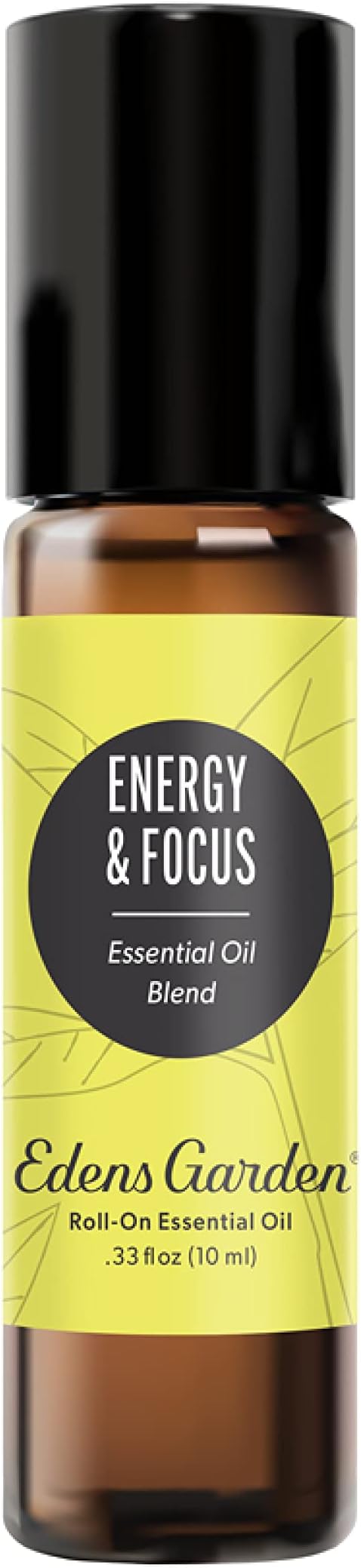 Edens Garden Energy & Focus Essential Oil Roll-On Blend- 100% Pure Premium Grade, Natural, Therapeutic, Aromatherapy, Kid & Skin Safe, The Best for Wellness, Gifts Pre-Diluted 10 ml (.33 fl oz)