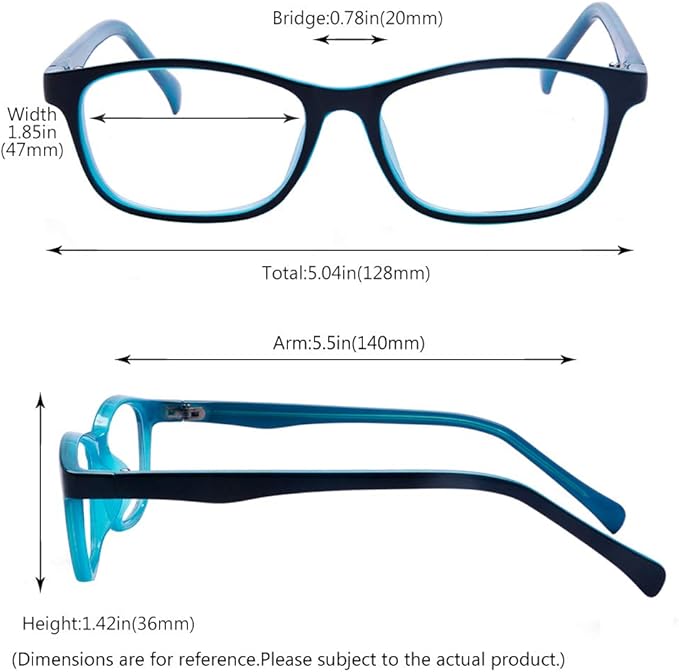 Outray Children Blue Light Blocking Glasses Boys and Girls Age 3-12 2186c1 Blue