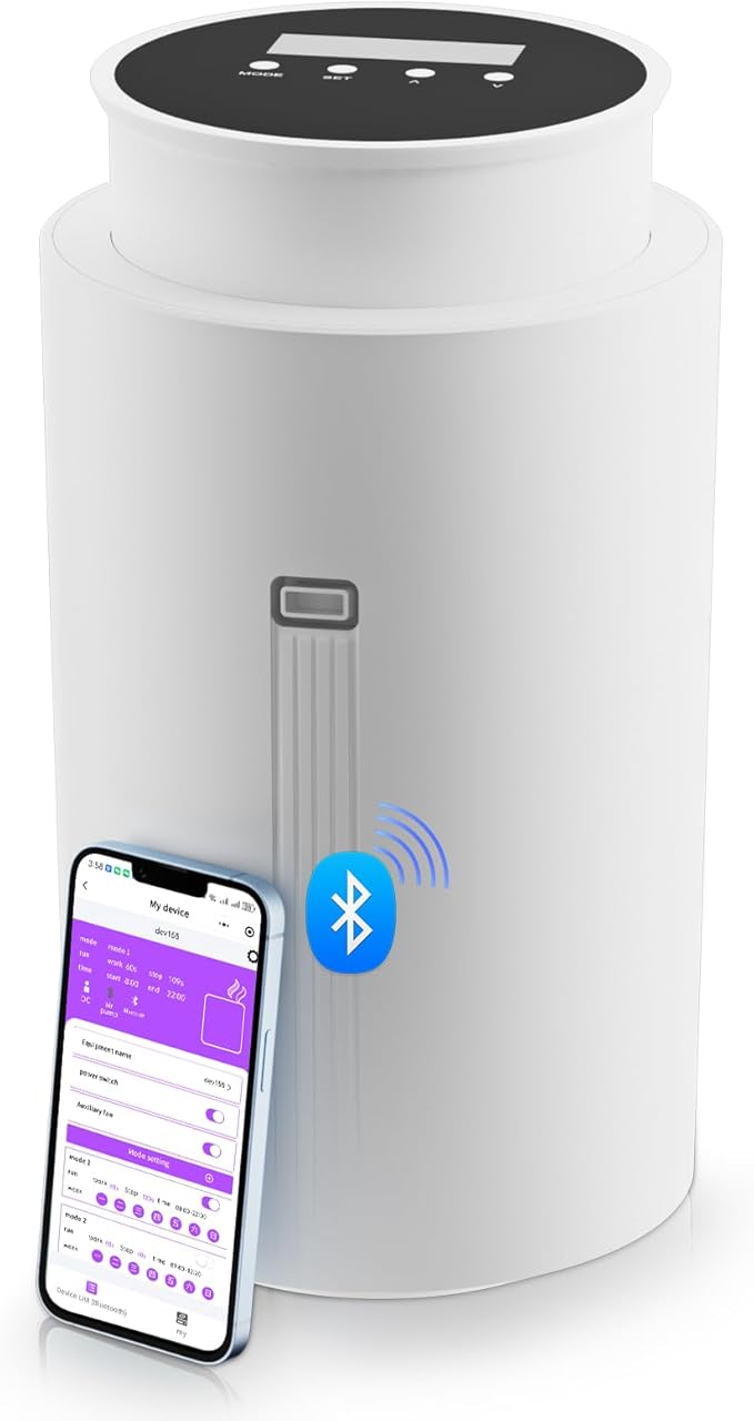 Scent Air Machine for Home, 1500 Sq. Ft Coverage Hotel Collection Diffuser with Smart Cold Air Tech, Whole House Fragrance, Bluetooth Waterless Oil Diffuser for Large Room, Hotel, Spa, Office