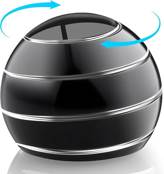 Fidget Spinner Desktop Toys - Kinetic Spinning Ball for Anxiety & ADHD Relief, Optical Illusion Fidget Toys for Adults, Kids, Parents & Friends, Metal Fidgets for Office & Home (1.54in Black)