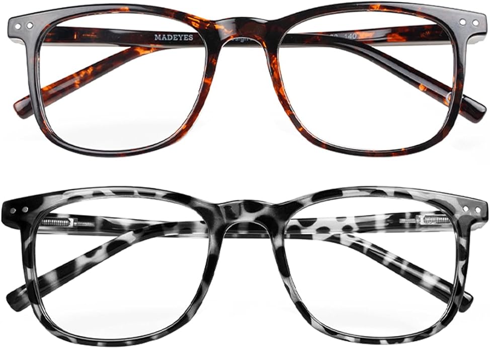 Blue Light Blocking Glasses, Blue Blocker Computer Glasses for Men Women, Anti Glare 400 UV & Eye Strain Fake Square Glasses