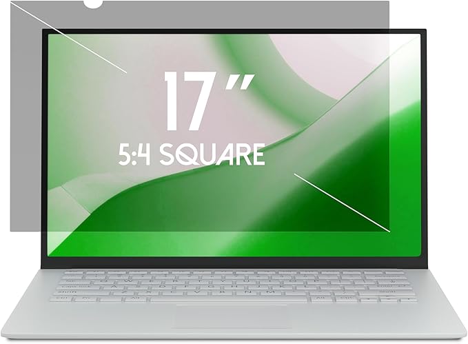 17 Inch Laptop Privacy Screen Shield for 5:4 Display - Anti Glare Computer Privacy Screen Cover | Blue Light Blocking Screen Protector | Scratch Resistant UV Filter | Attachment Type