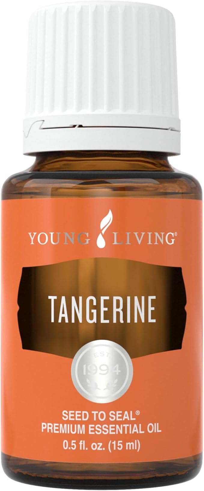Young Living Tangerine Essential Oil 15ml - Delightfully Sweet Aroma, Contented Mindset When Diffused - Offers a Fresh, Sweet, Citrus Flavor, Provide Digestive, Lymphatic, and Immune Support