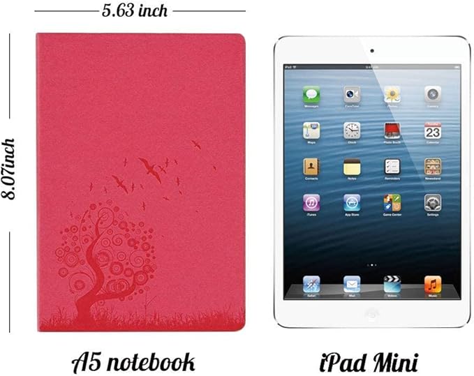 SINOBAND 4 Pieces Journals for Writing, A5 Paperback Colorful Notebooks, PU Leather Soft Cover, Lined Paper, Subject Notebooks for School and Office (Random Color)