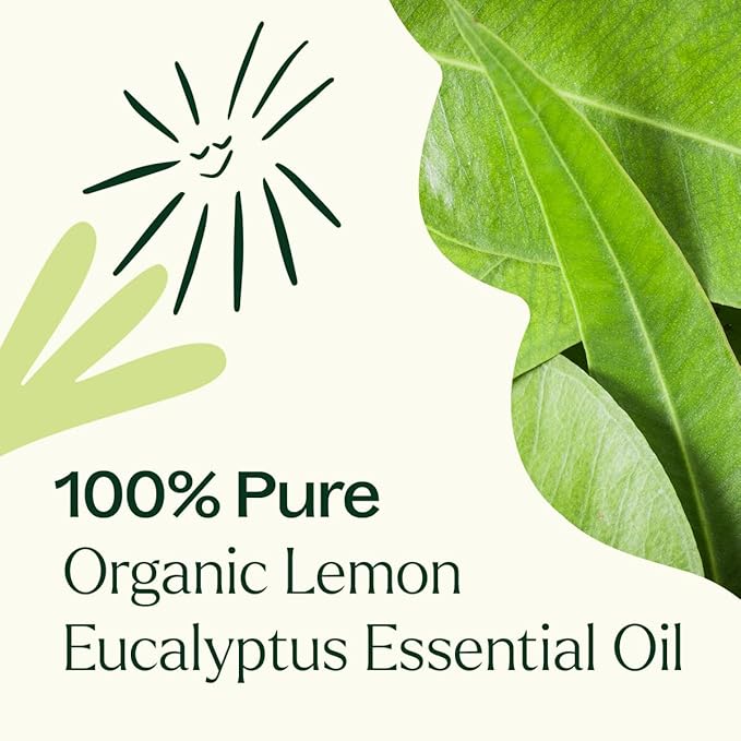 Plant Therapy Organic Lemon Eucalyptus Essential Oil 100% Pure, USDA Certified Organic, Undiluted, Natural Aromatherapy, Therapeutic Grade 10 mL (1/3 oz)