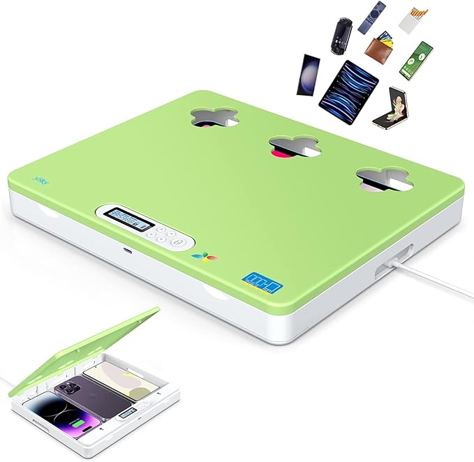 ySky Timer Lock Box for iPad iPhone,Portable Phone Lock Box for Tablets,Folded Phone,Controller,TV remotes, Phone Locker to Help Kids Reduce Screen Time Focus to Achieve Goals(Green)