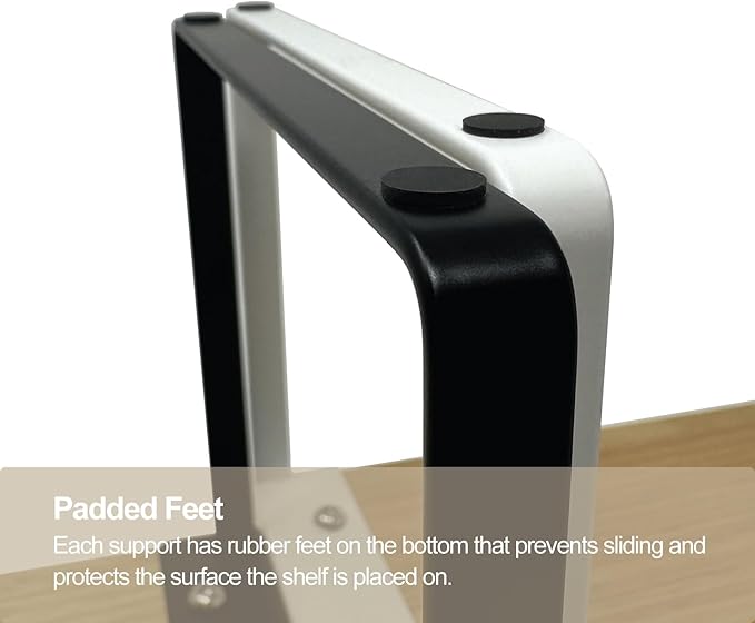 Mitus Shelf Organizer and Storage, Tiered Wood Cabinet Rack for The Kitchen Counter, Bathroom Counter, Pantry Cupboard, Office Desk Bookshelf, 12" Wide Natural and Black (Large)