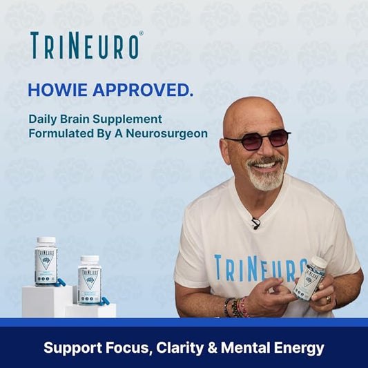 Daily Brain Supplement, NSF Certified, Neurosurgeon Formulated Nootropic to Help Boost Memory, Enhance Cognition & Support Brain Health with Resveratrol & Glutathione, 60 Servings