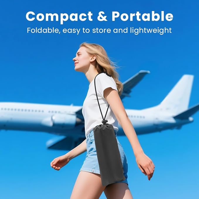 Omnpak Airplane Foot Rest, Foot Hammock for Plane Travel Perfect Airplane Footrest to Relax Your Feet Comfy Foot Hanger Desk Foot Hammock