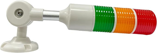 LED Warning Lights XUNDE Multi-Layer Industrial Signal Light 3 Colors Alarm Lamp Machine Equipment Indicator Lights, Sound and Light Alarms, 24V DC (3-Layer)