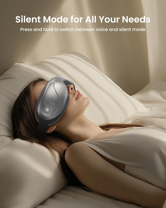 RENPHO Eyeris 2 Eye Massager with Heat and Cooling, Birthday Gifts for Mom Dad Women Men Heated Eye Mask for Reduce Strain Improve Sleep