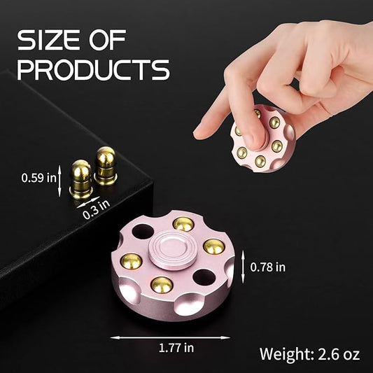 Roulette Fidget Spinner, Fidget Toys Adults Anxiety Relief Stress Relief Toy Desk Toys for Office for Adults Fidget Toys Teens Classroom (Rose Gold)
