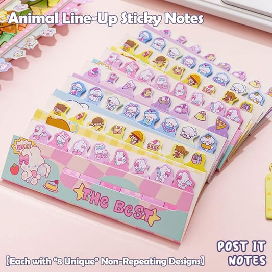 4 Pads Cute Funny to Do List Stick Note Pads - 480 Sheets, Perfect for Daily Marking