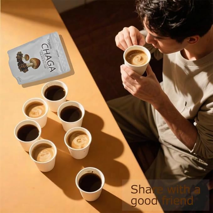 Mushroom Coffee-Chaga Coffee, Classic Recipe+Organic Birch Brown Hole Extract (30 servings per pack)