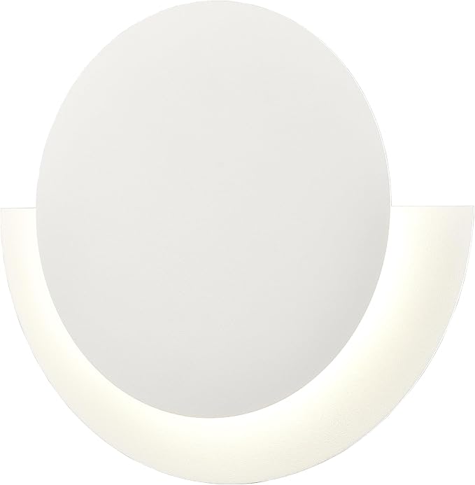 DANSEER White Round Acrylic Wall Lamp Round LED Home Wall Sconce 14W-4000K Modern Wall Light for Bedroom Living Room Hallway