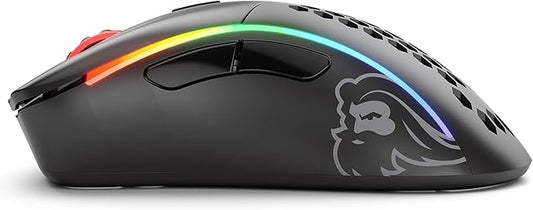 Glorious Model D- (Minus) Wireless Gaming Mouse - 67g Superlight Honeycomb Design, RGB, Ergonomic, Lag Free 2.4GHz Wireless, Up to 71 Hours Battery - Matte Black