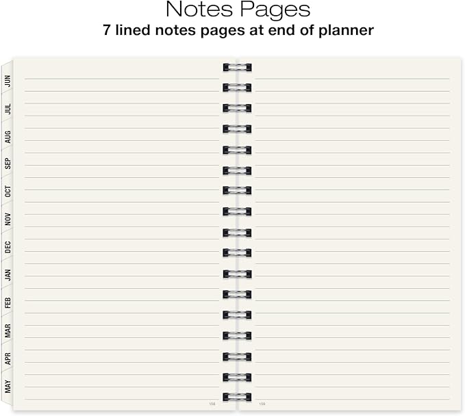 Global Printed Products Essential 5"x8" Monthly & Weekly 2024-2025 Planner - (5" x 8" - June 2024 Through July 2025)