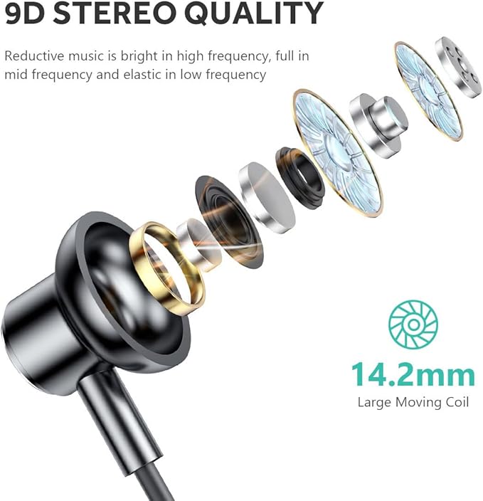 Neckband Bluetooth Headphones 100H Playtime IPX6 Waterproof Earbuds Magnetic in-Ear Wireless Earbuds Deep Bass Headset Wireless Stereo Neckband with Mic Home Traveling Outdoor Business Trips（White