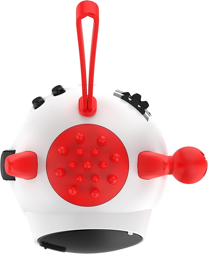 Fidget Toy Cubes with Cute Ears - Stress Relief for All Ages, Ideal for Office, School, and Home (Red)