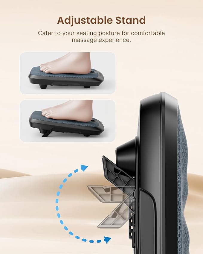 RENPHO FSA Shiatsu Foot Massager with Heating, Gifts for Women, FSA Eligible Items List, Deep Kneading Foot Massager for Neuropathy and Plantar Fasciitis, Quietly Used Under Desk as Ottoman
