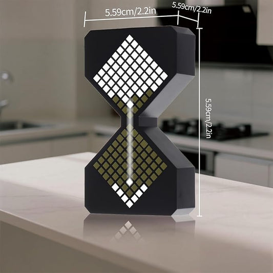 LED Digital Electronic Hourglass Gravity Induction Timer, 1 to 30 Minutes Free Adjustment,DIY Digital Timer, Suitable for Kitchen, Room, Classroom, Office (White)