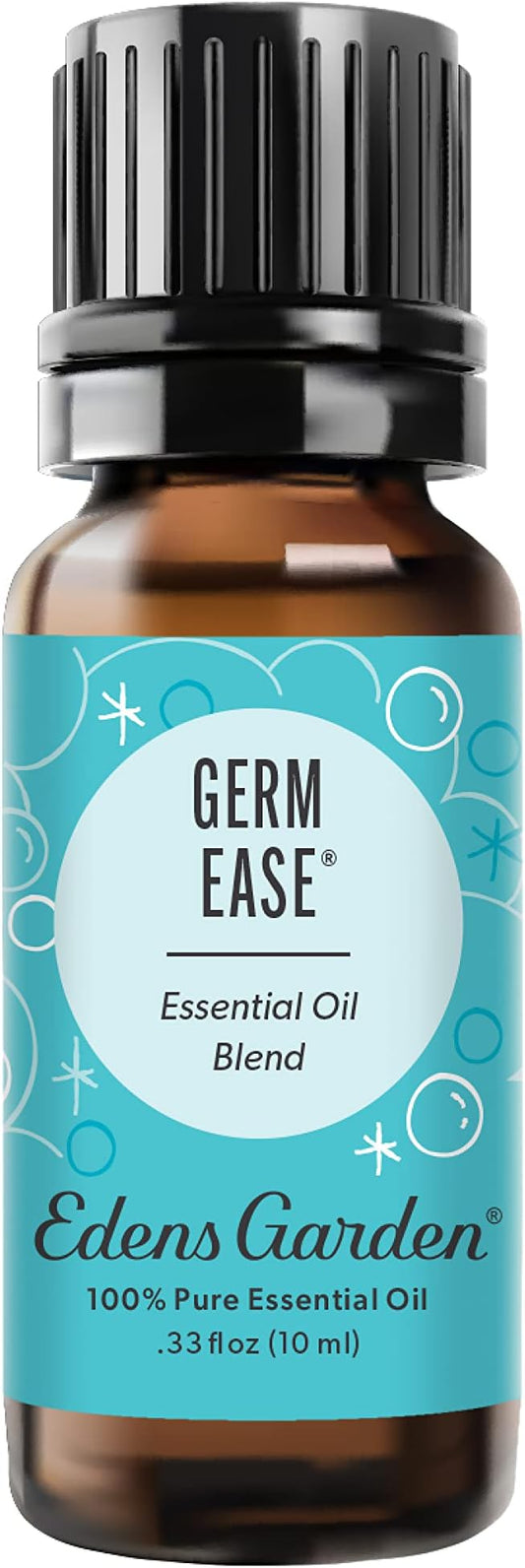 Edens Garden Germ Ease Essential Oil Blend- 100% Pure Premium Grade, Undiluted, Natural, Therapeutic, Aromatherapy, The Best for Diffusing, Kid Safe, Skin, Humidifiers 10 ml (.33 fl oz)