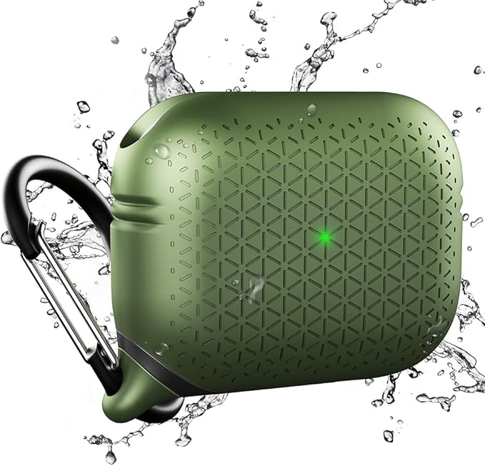 Catalyst Waterproof Case for AirPods Pro 2nd Generation and AirPods Pro 1st Generation - Wireless and USB-C Charging Compatible, One Piece Design, High Drop Protection Case with Carabiner