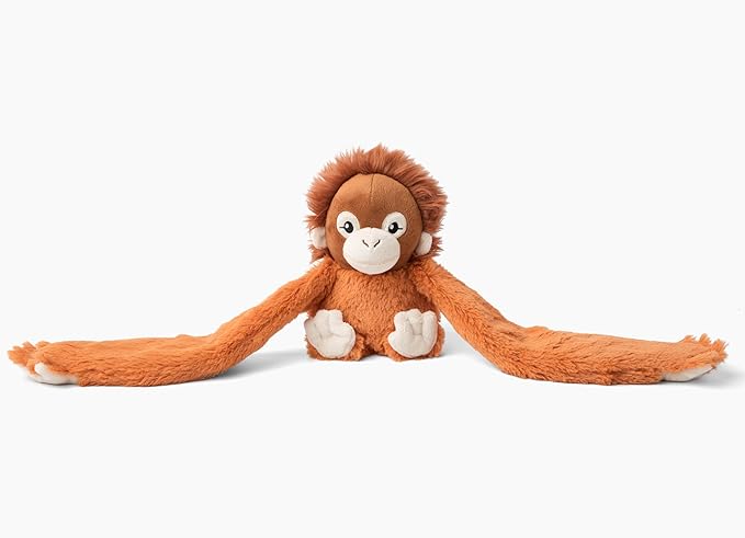 Hugarounds Ollie The Orangutan 2.5 lb Microwaveable & Freezable Weighted Plush Neck & Shoulder Wrap | Soothing, Comforting Hugs for Self-Care & Relaxation | Unscented for Ages 2+