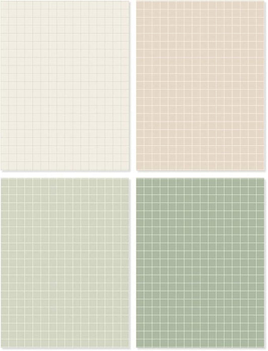 Monolike Memopad Smoothie Ver.3 design SET - 4 Packs, 4 Different Designs, 100 Sheets Per Pad, Total 400 Sheets, Note pads, Writing pads