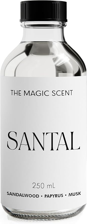 Santal Fragrance Oil - Diffuser Oil Scent - Santal Aroma Diffuser Oils - Luxury Scents for Home - Sandalwood Oil - 8.5 fl oz, 250 mL