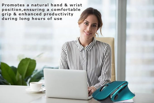 Ergonomic Mouse Large Middle Hands Dual Mode(Bluetooth+USB)Rechargeable Vertical Carpal Tunnel Bluetooth Wireless Mouse for PC/Laptop/Computer/Desktop/Tablet/ipad/Macbook Air/Pro Office Work Gift