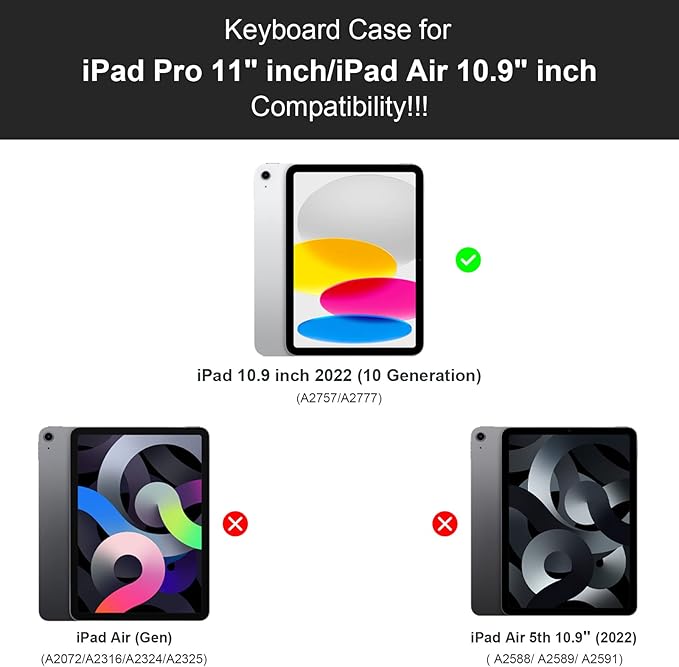 Keyboard Case for iPad Air 13 inch (M3 2025/M2, 2024),iPad Pro 12.9 inch (3/4/5/6th Gen) Magic Magnetic Backlit Keyboard Case with Multi-Touch Trackpad- Easy-Set Floating Cantilever Stand (light pink)