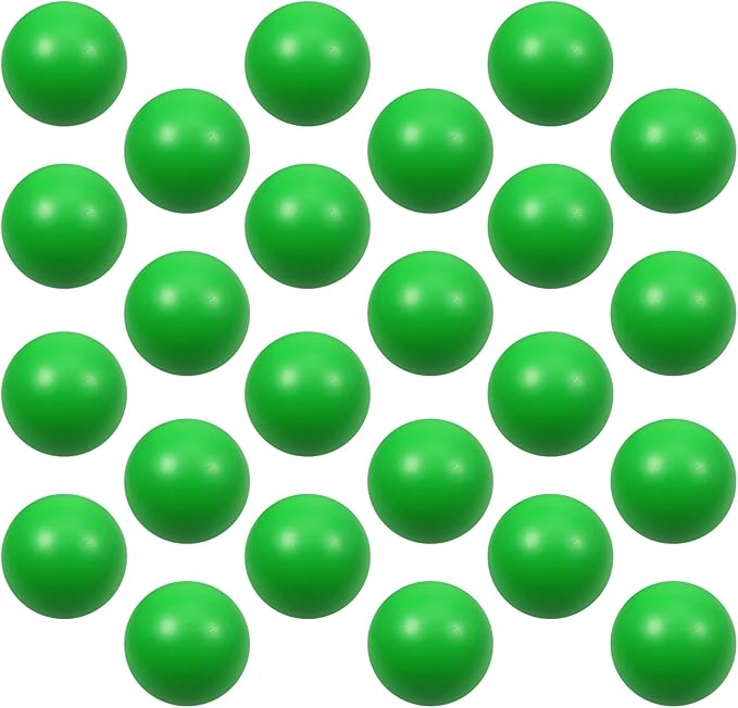 kymqlyw24 Pcs Green Foam Stress Ball Squeeze Stress Relief Balls for Kids and Adults Hand Exercise Sensory Relief Toys for Anxiety ADHD Autism （Green）