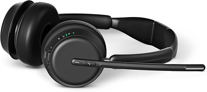 EPOS Impact 1061 Advanced Wireless Headset for PC with Noise-Canceling Mic, AI Voice Clarity, Super Wideband Audio, BrainAdapt Comfort, Durable for Office & Business Professionals