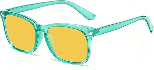 Blue Light Glasses for Woman Men | 99% Blue Light Blocking Glasses | Computer Glassess | Night Driving | Gaming | TV Phone Screen Reader Square Frame | Anti Eyestrain & UV Glare Protection