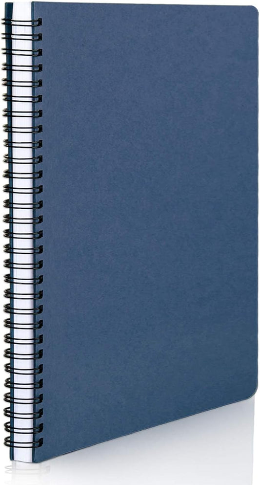 EUSOAR Students Ruled Spiral Notebook, A5 1pack 5.5"x8.3" 160 Pages Hardcover Lined Travel Writing Notebooks Journal, Memo Notepad Sketchbook, Students Office Business Diary Ruled Book Journal